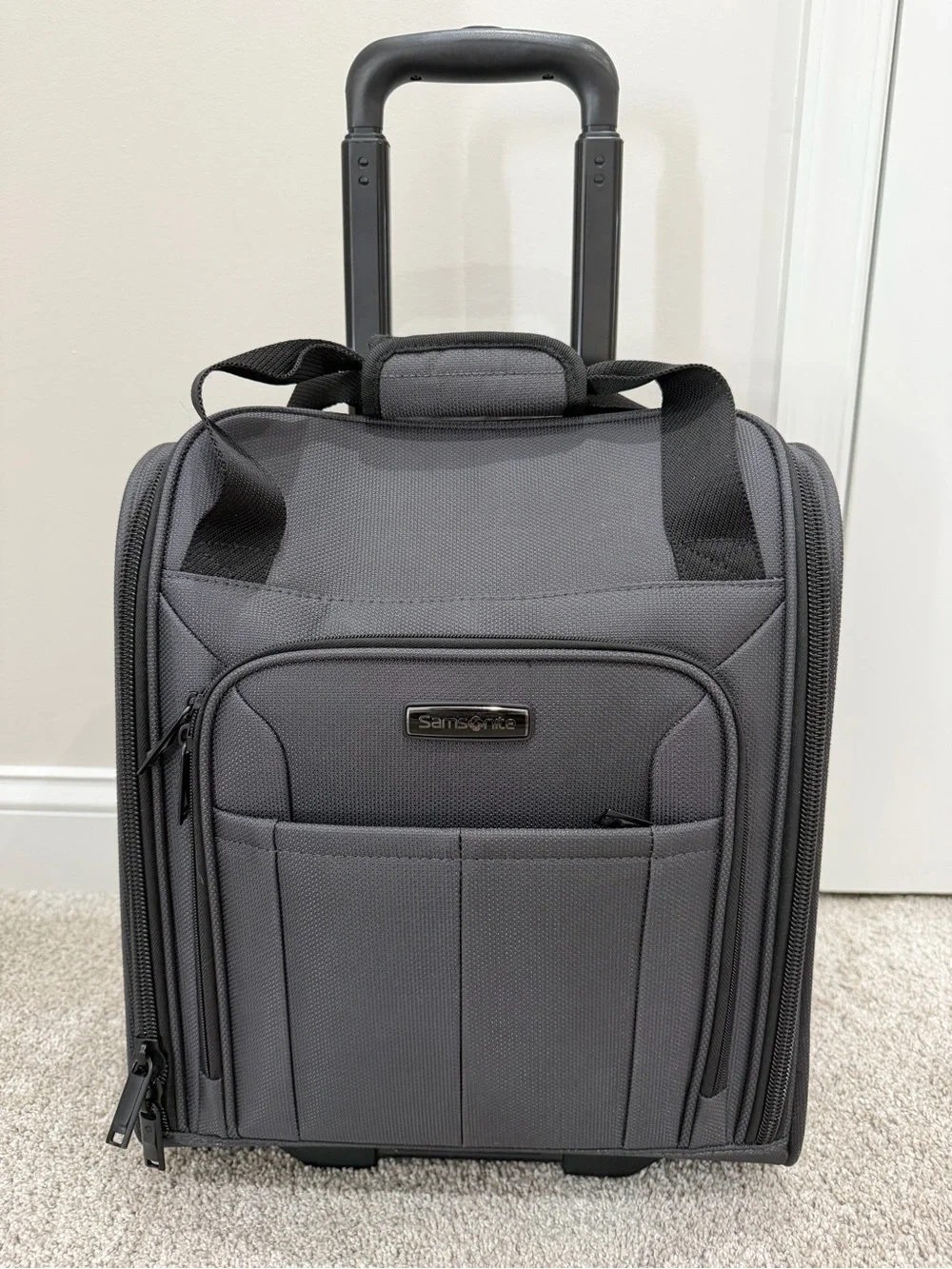 Samsonite Gray Rolling Carry-On Travel Bag